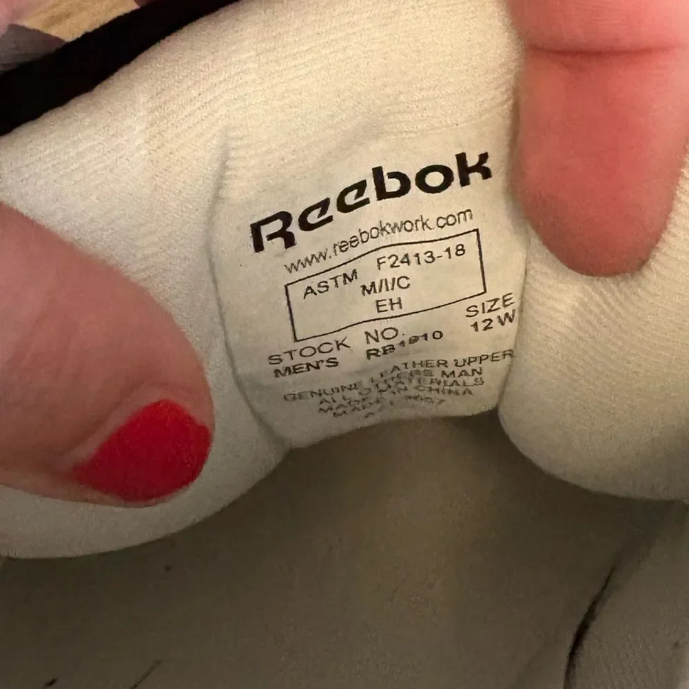 Reebok work wear